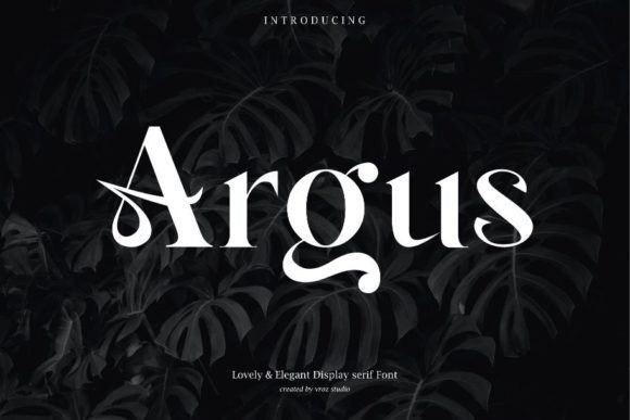 Argus: A Lovely Serif Font for Editorial Design