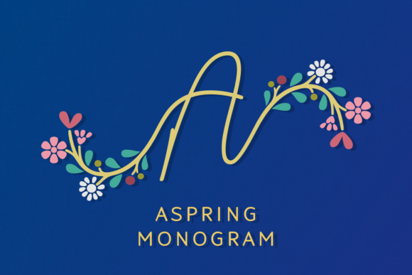 Aspring Monogram: A Decorative Typeface for Web Design