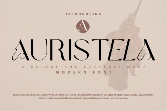Auristela: A Modern Sans Serif Font for Crafters and Makers