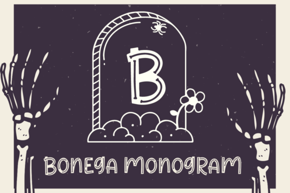 Bonega Monogram: A Spooky Font for Campaign Design