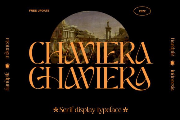Chaviera Serif Font: A Craft-Friendly Typeface for Handmade Products
