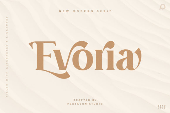 Evoria: A Bold Serif Font for Digital Design