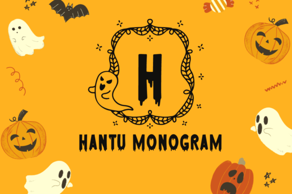 Hantu Monogram: A Halloween Display Font for Web Designers