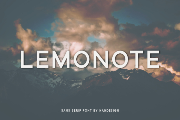 Lemonote: A Clean Sans Serif Typeface for Editorial Publishing
