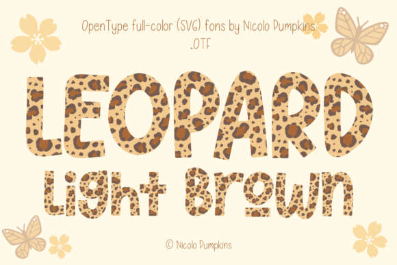 Leopard Light Brown: A Chic Color Font for Modern Web Design
