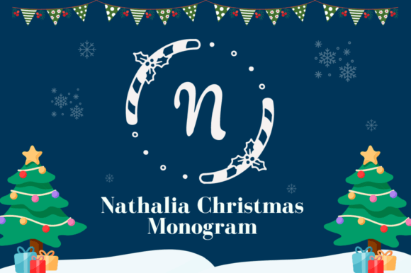 Nathalia Christmas Monogram for Consistent Branding