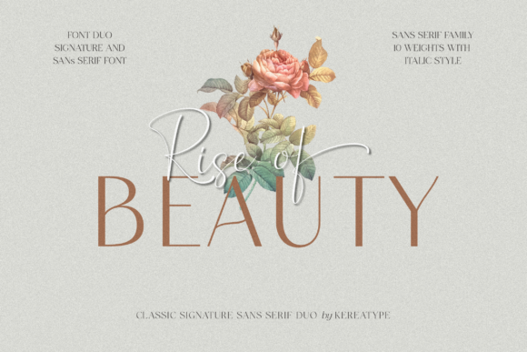 Rise of Beauty Duo: A Typeface Pair for Editorial Storytellers