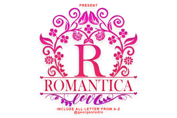 Romantica Monogram: A Decorative Font with Editorial Elegance