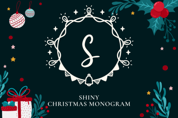 Shiny Christmas Monogram for Standout Holiday Campaigns