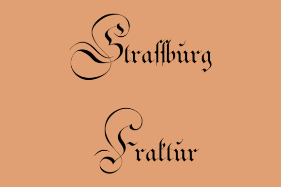 Strassburg Fraktur: Blackletter Typography for Modern Brands