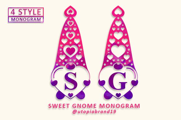 Sweet Gnome Monogram Brings Dainty Charm to Handmade Products